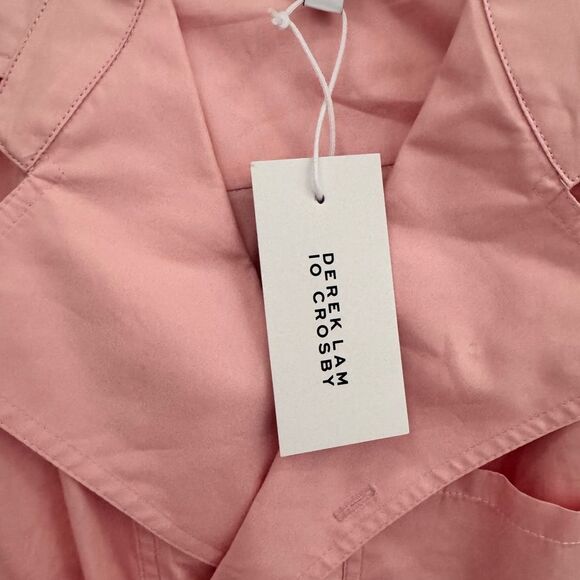 Derek Lam 10 Crosby Santina Shirtdress | 100% Cotton Sleeveless Mini Dress Sz 2 - Picture 7 of 9